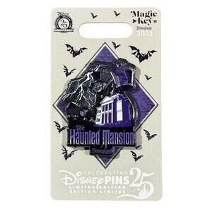 Disney Disneyland 2025 Haunted‎ Mansion Hatbox Ghost Magic Key Pin LE 4000 NEW